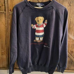 Vintage Polo?By Ralph Lauren Polo Bear Crew Sweater